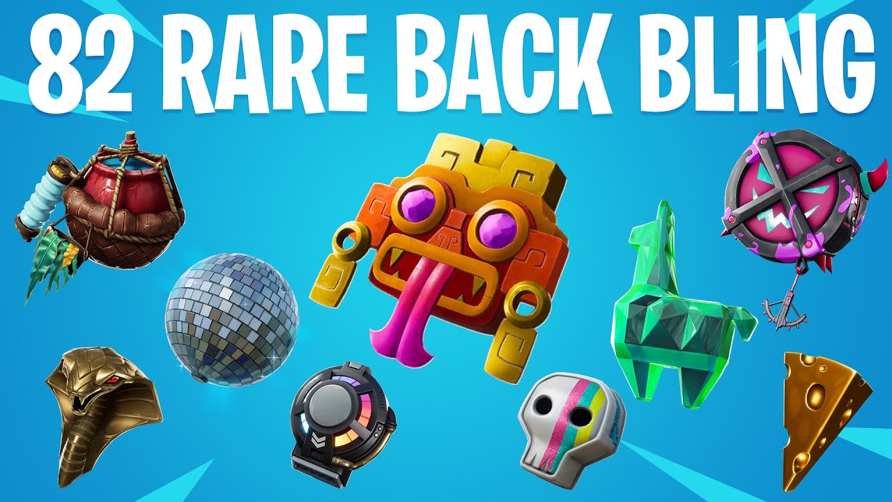 rarest back bling in fortnite