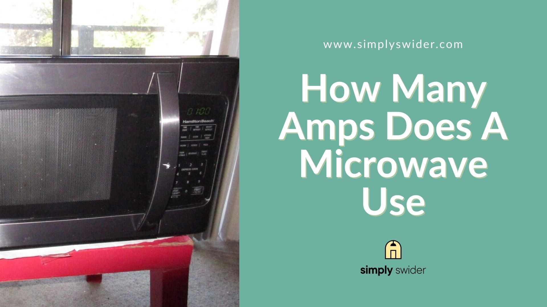 how many amps does a microwave take