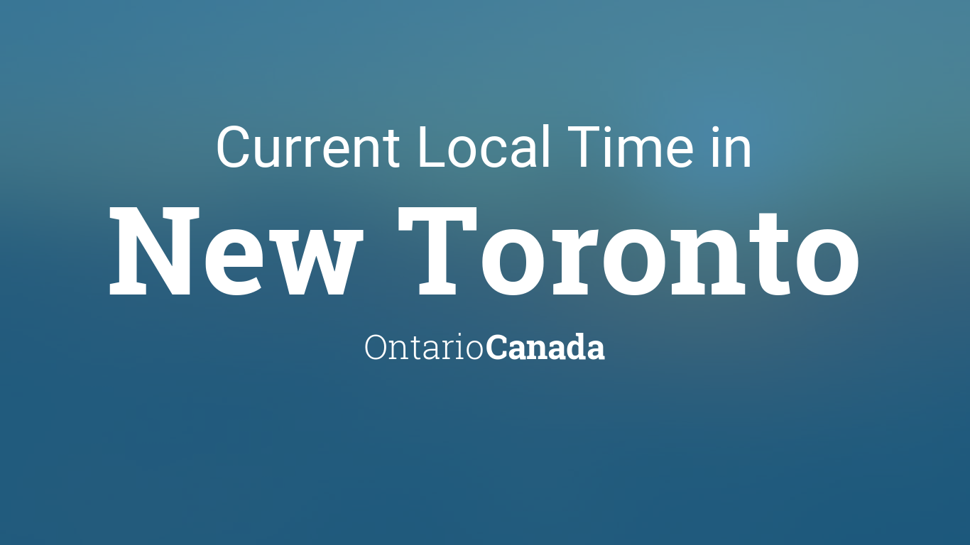 current time in ontario toronto canada