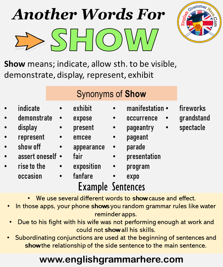 synonym show