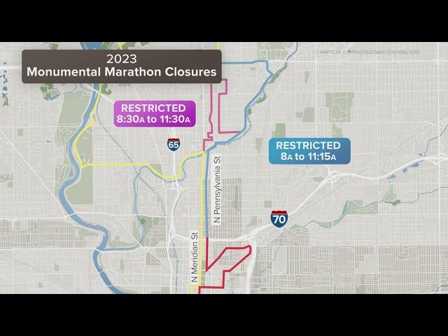 monumental marathon road closures