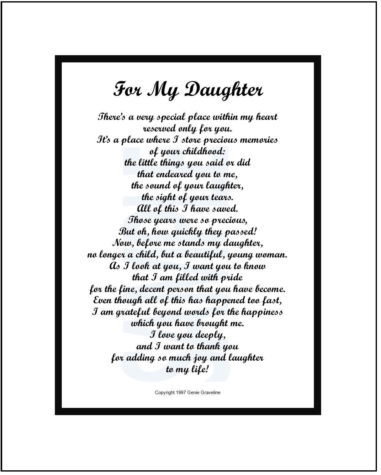 poems about daughters