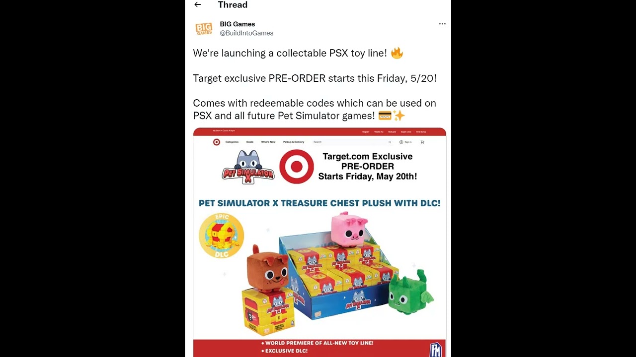 pet sim x target