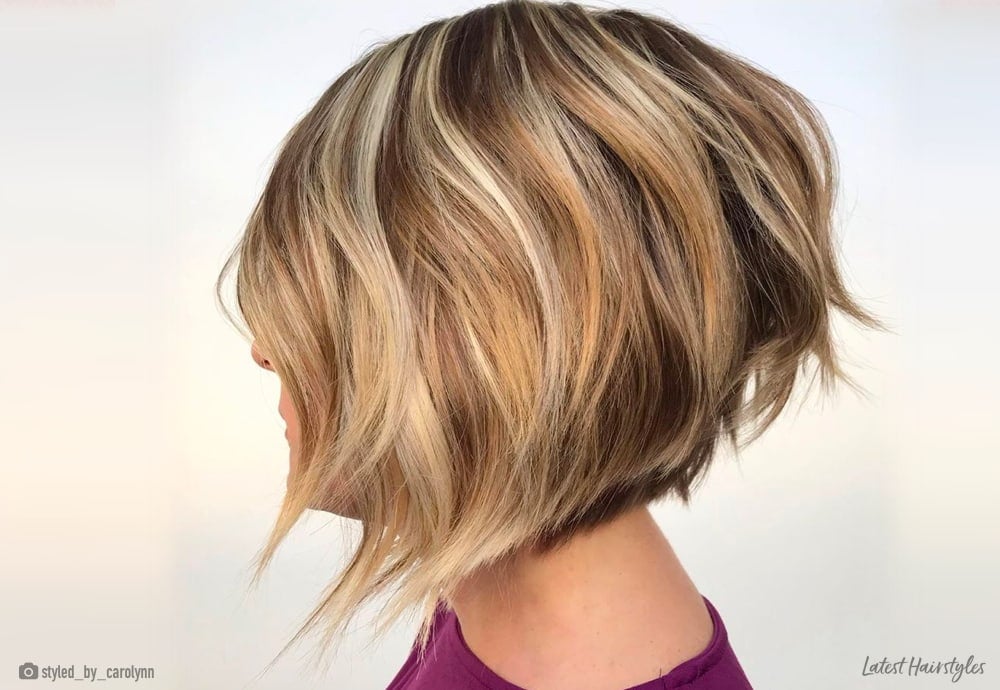 layered bob haircuts for thick hair