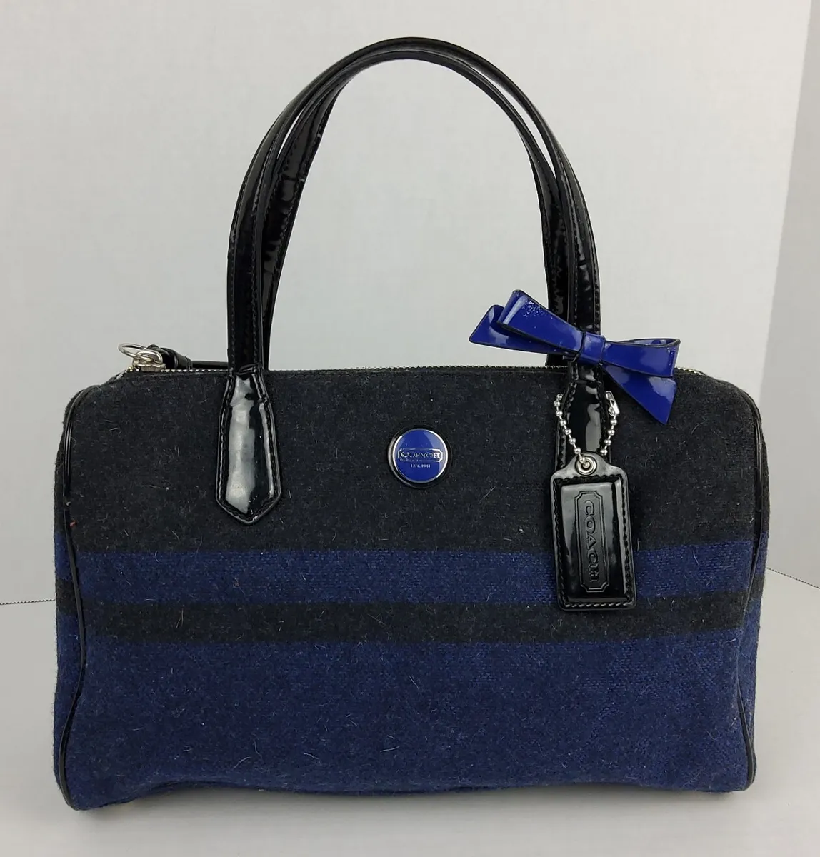 blue coach purse