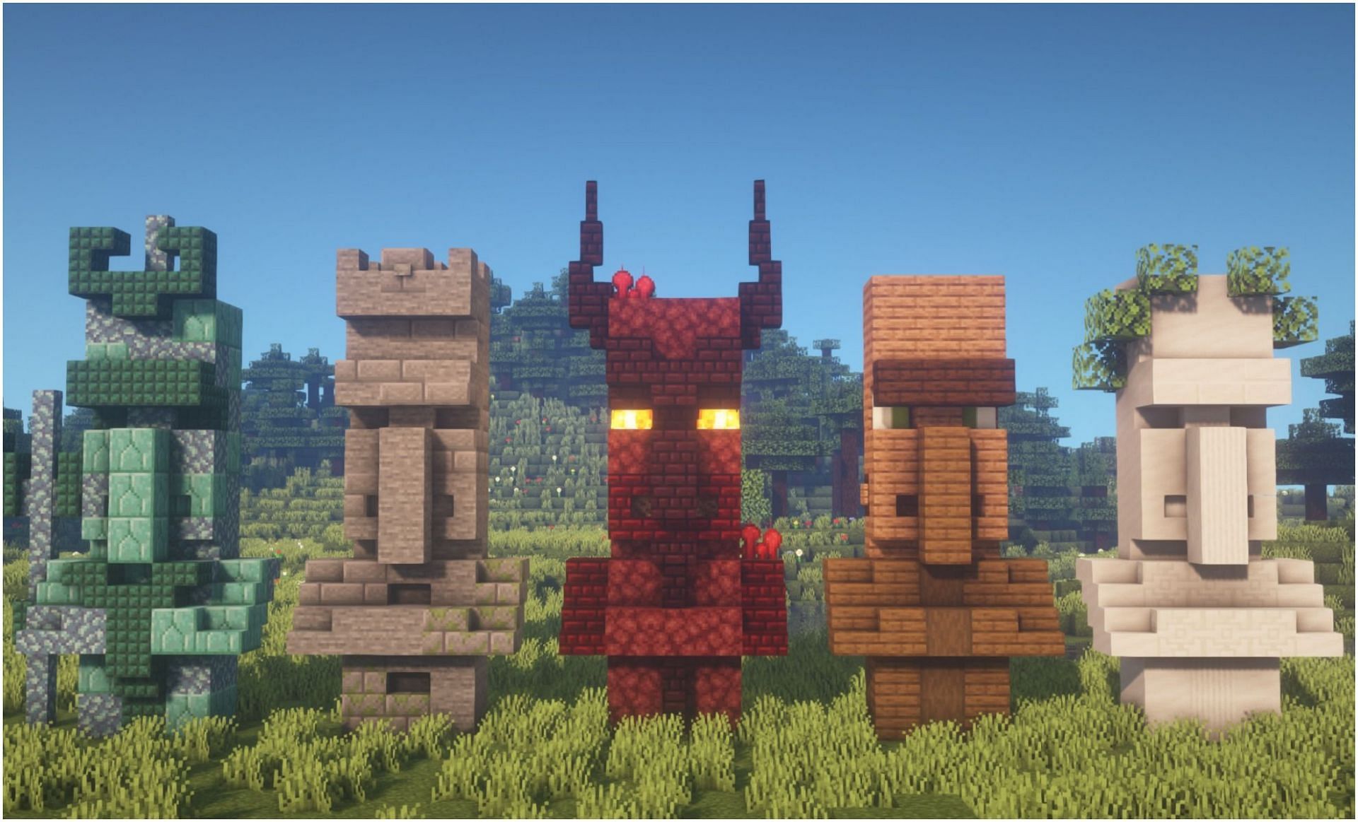 minecraft statue ideas