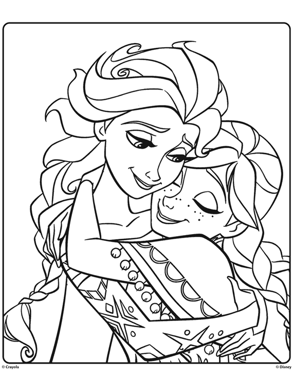 frozen printable coloring pages