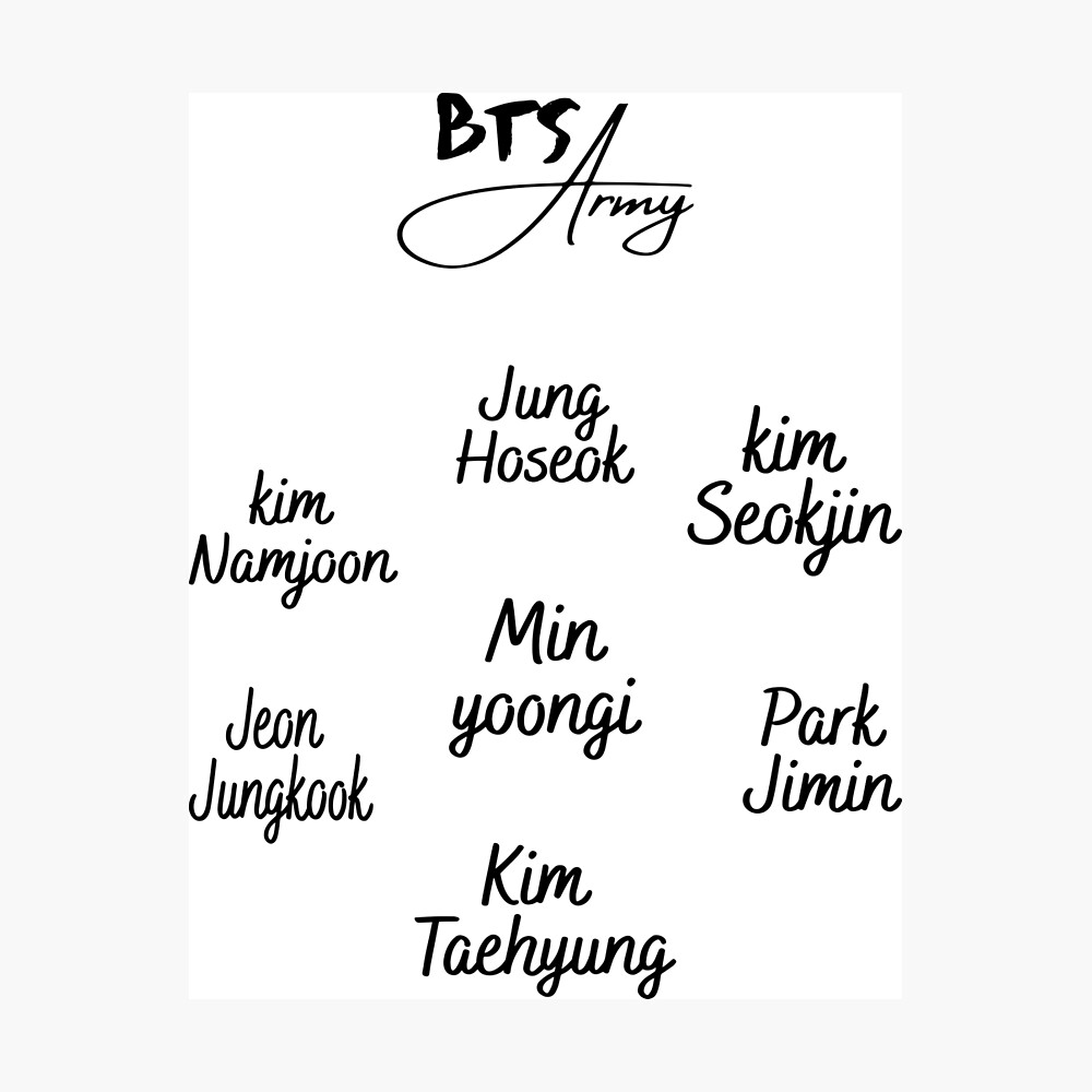 bts members name drawing