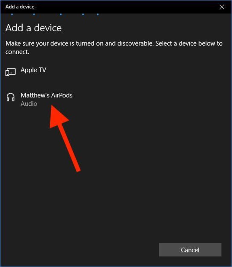 connect airpods to windows