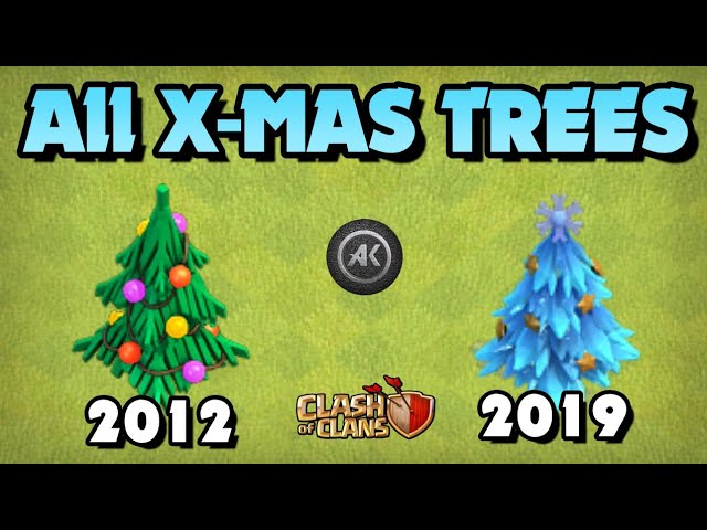 clash of clans christmas trees