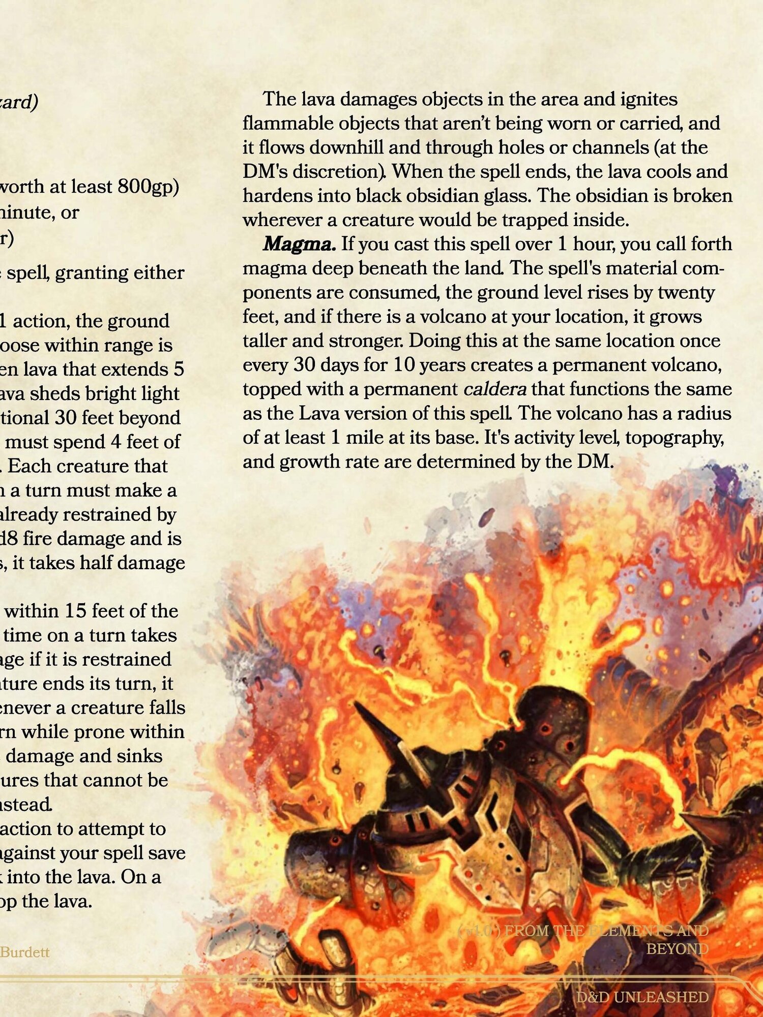 lava damage 5e