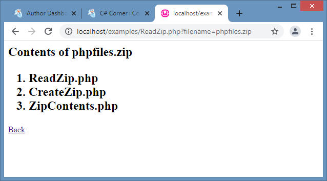 php ziparchive