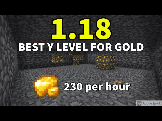 minecraft best gold level 1.19