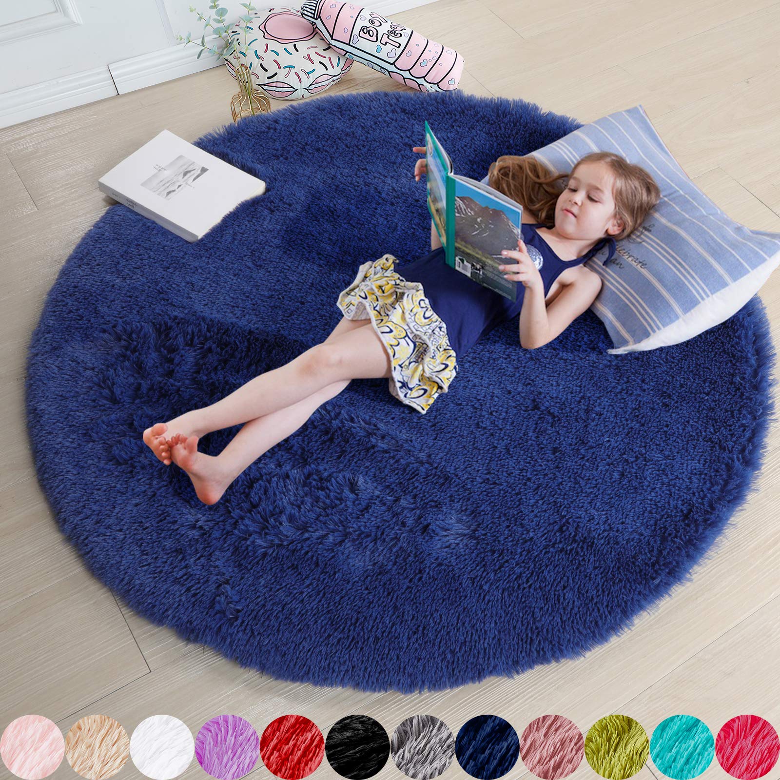blue rug circle