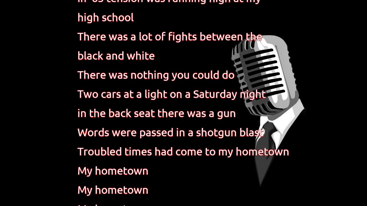my hometown song lyrics