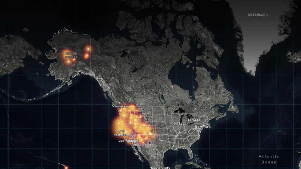 fire map north america