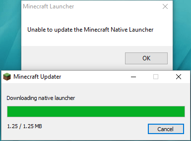 curseforge unable to update native launcher