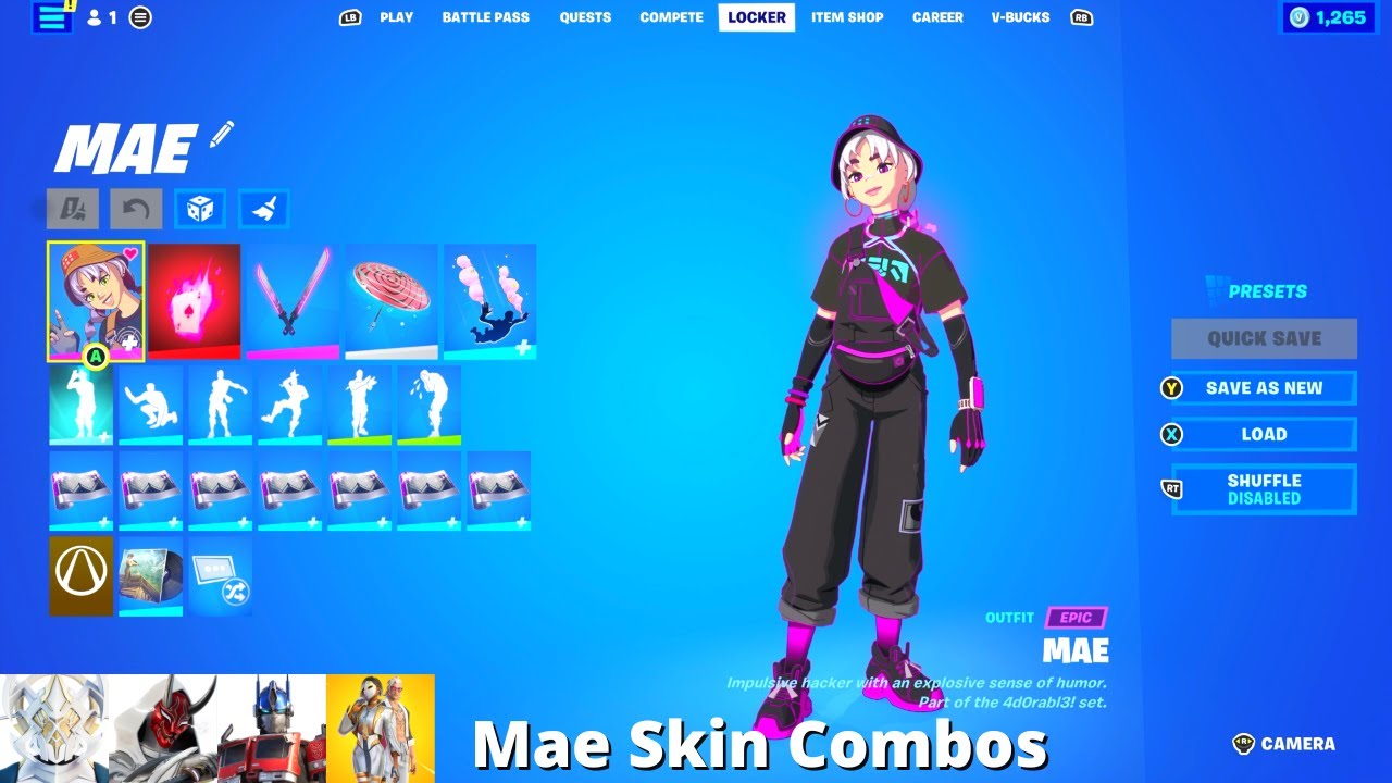 mae skin fortnite