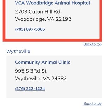 woodbridge animal hospital woodbridge va