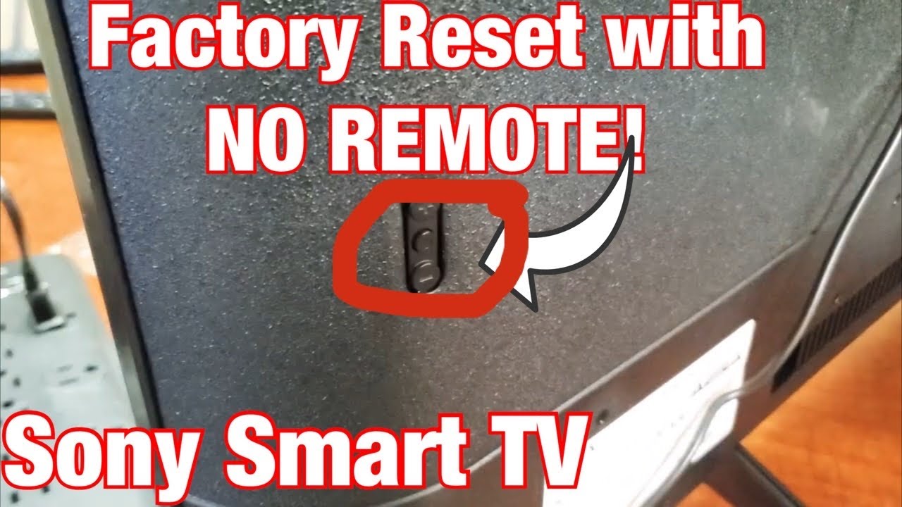 how to reset a sony bravia