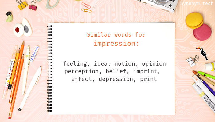 synonym for impression