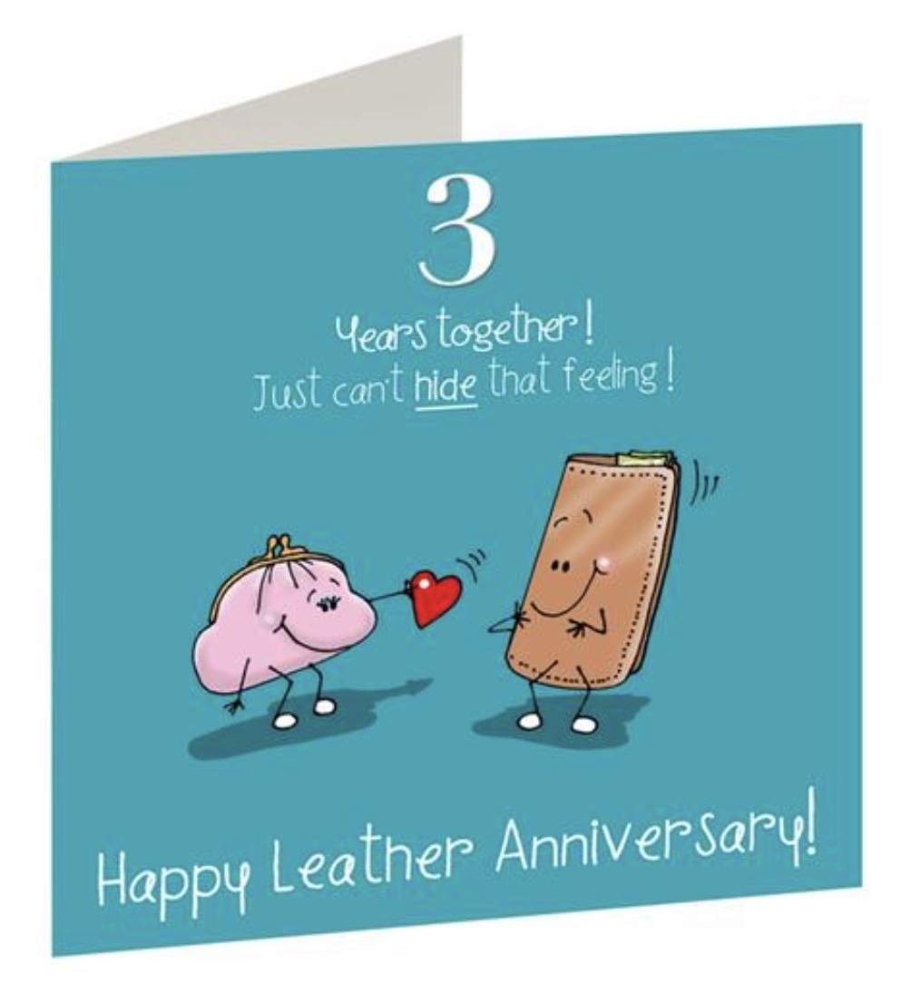 3 year anniversary card