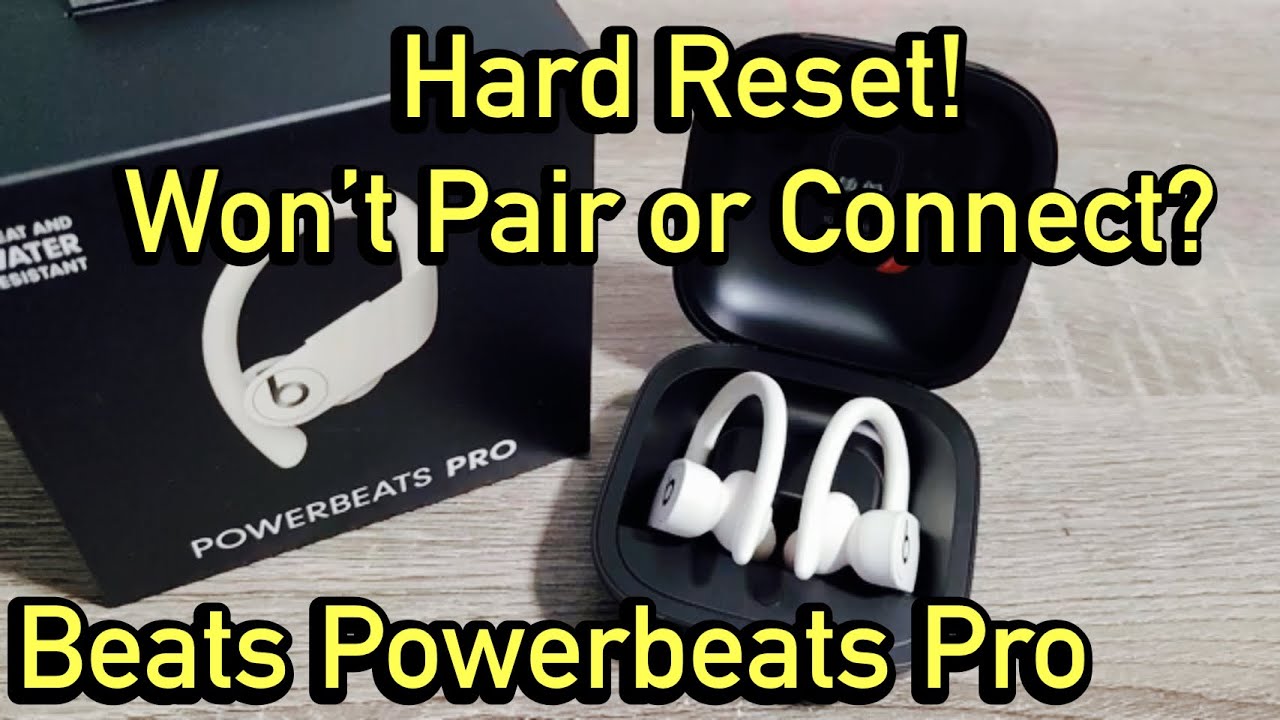 how to reset powerbeats pro