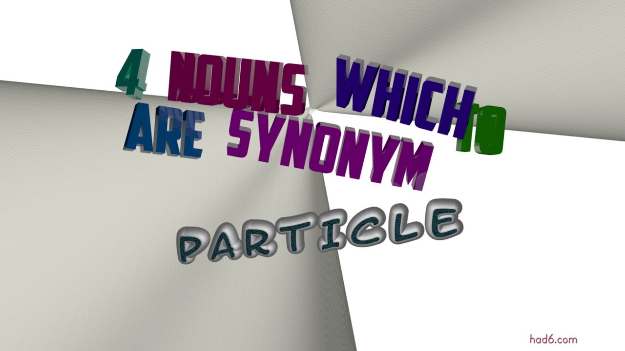 particle synonym