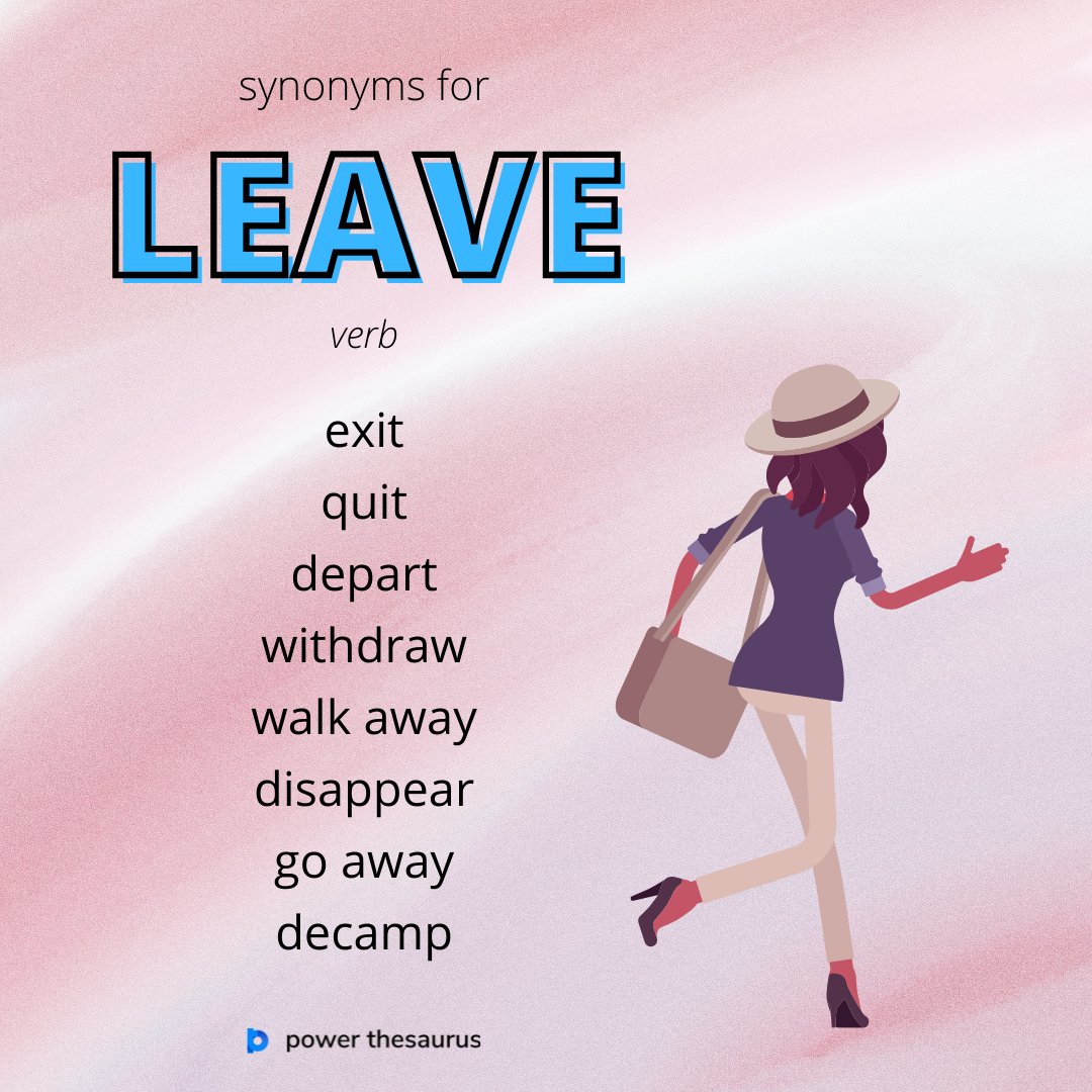 synonyms of leave