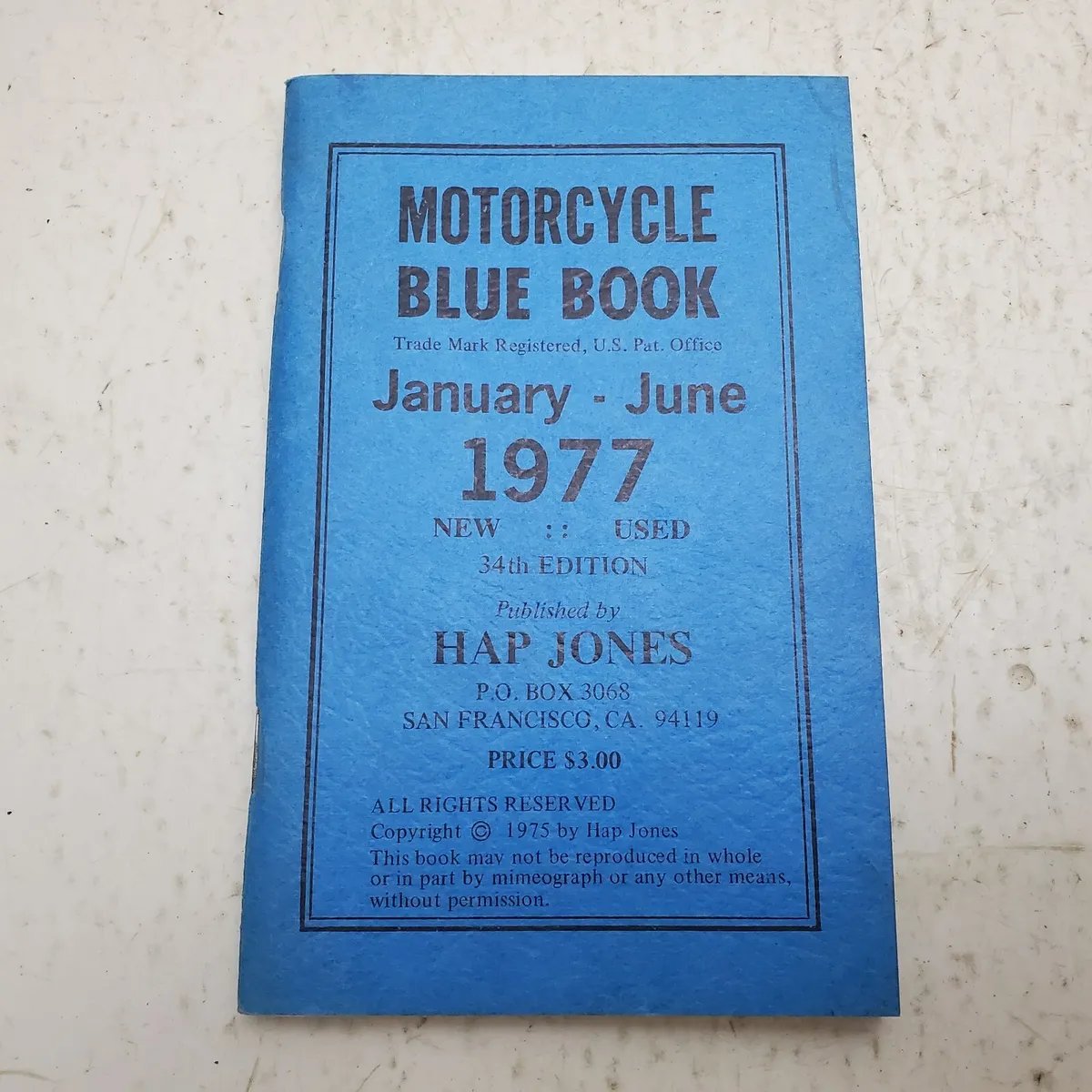 motorcycle blue book value