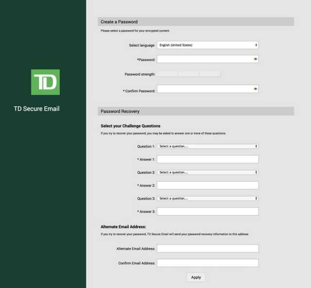 td bank address