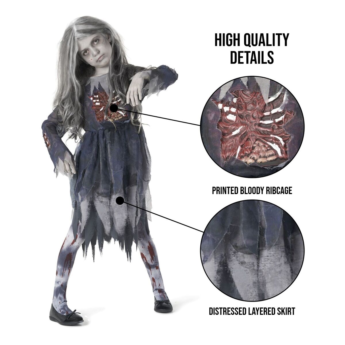 zombie costume 3-4 years