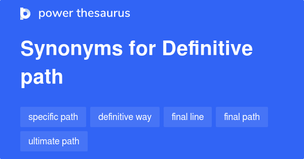 path thesaurus