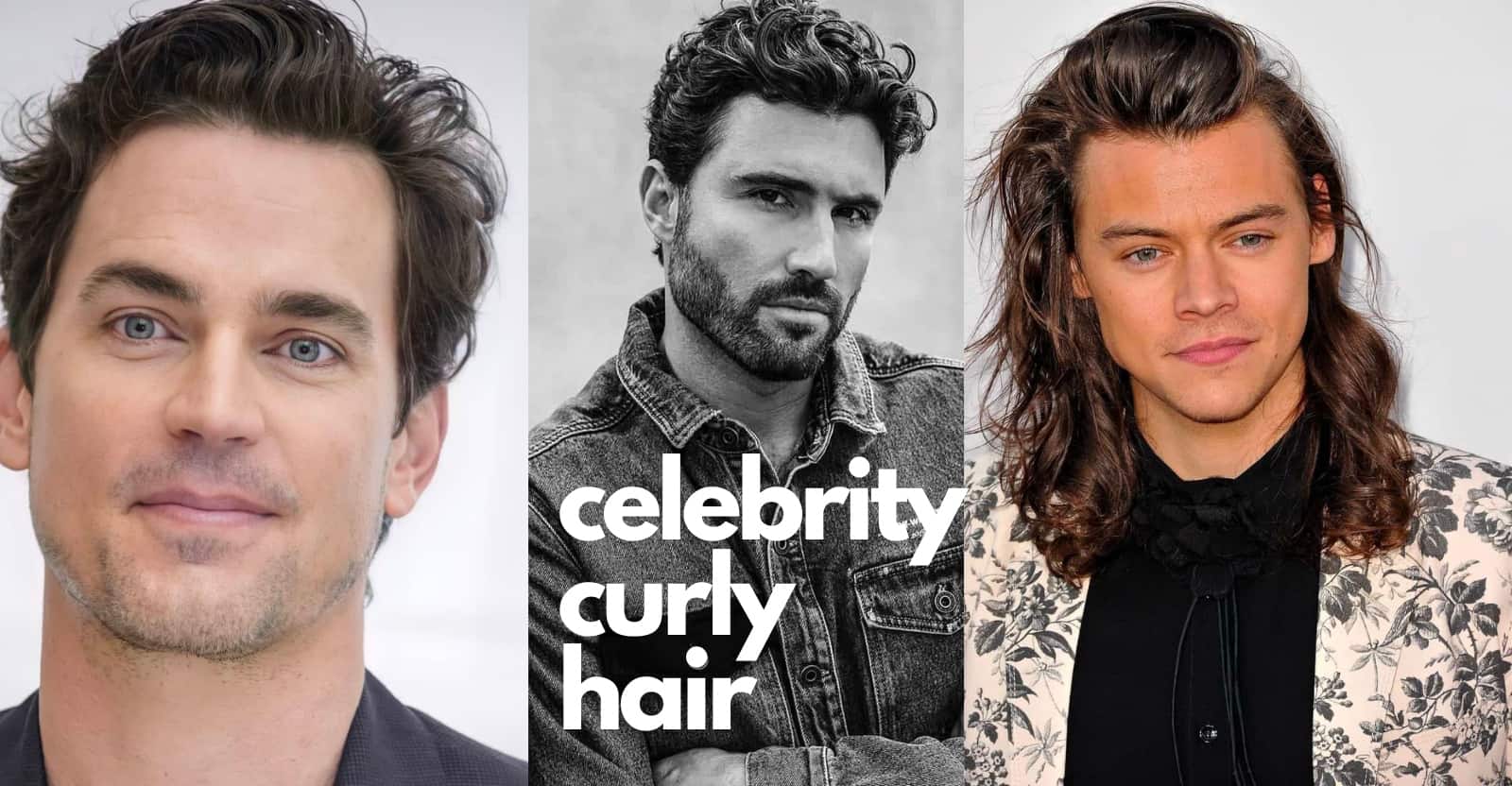 male celebrities with curly hair