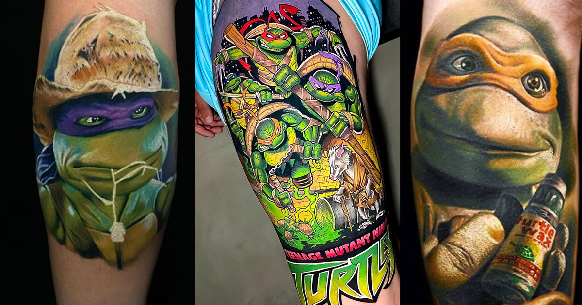 ninja turtles tattoos designs