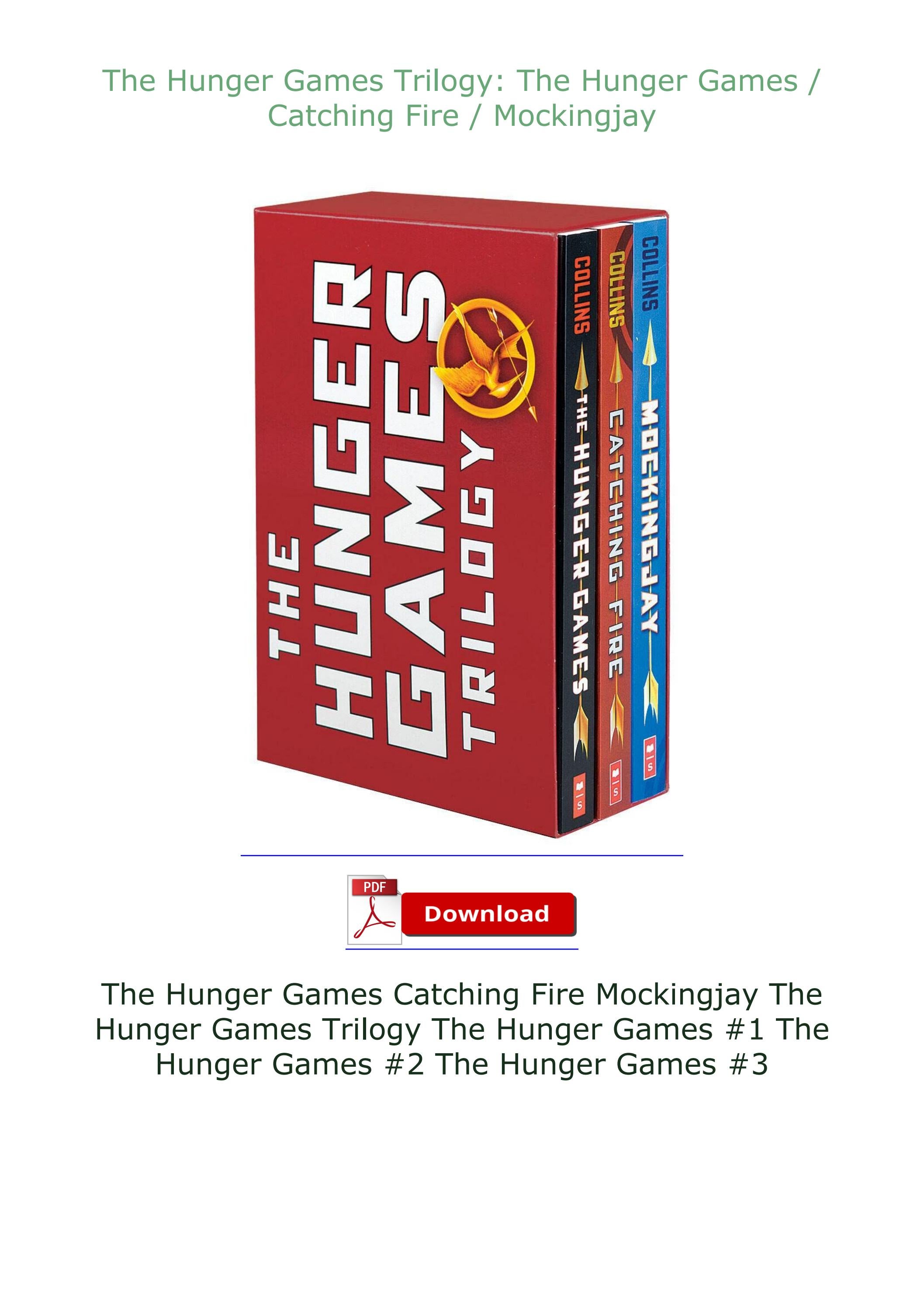 hunger games trilogy pdf