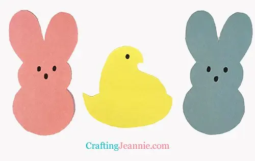 peeps chick template printable