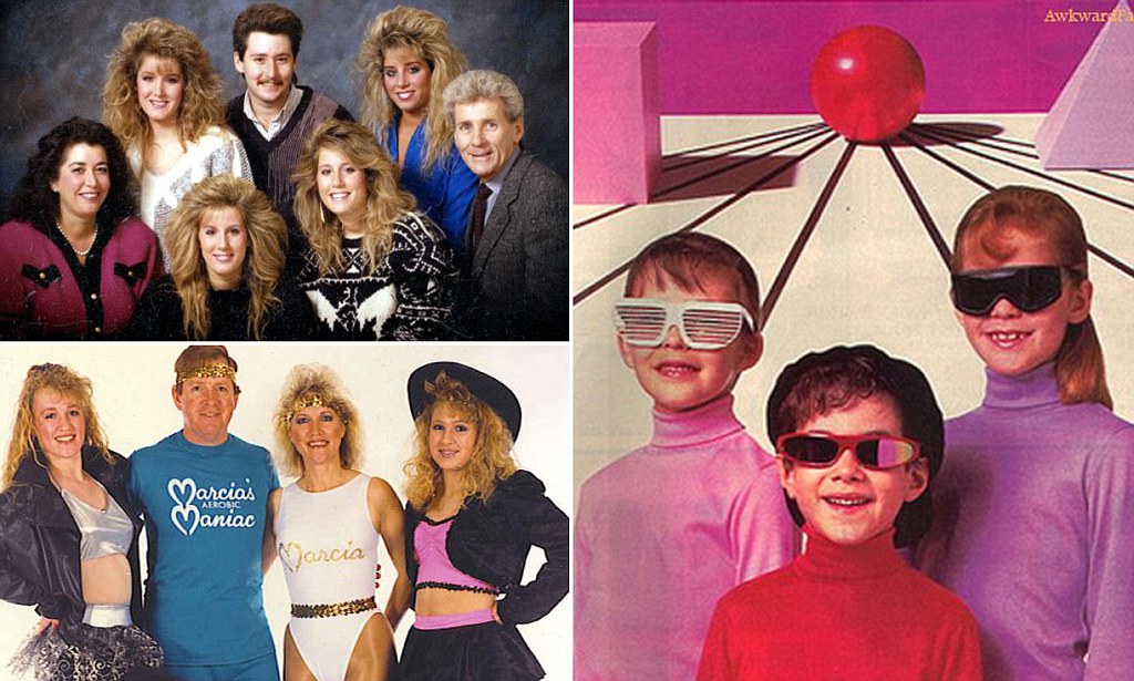 80s awkward family photos