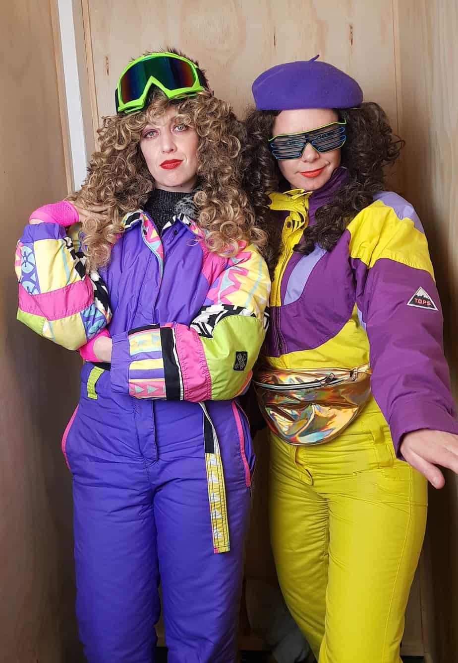 80s ski suit