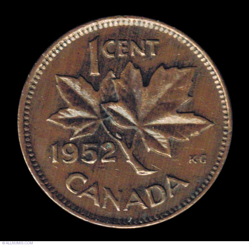 1952 1 cent canada