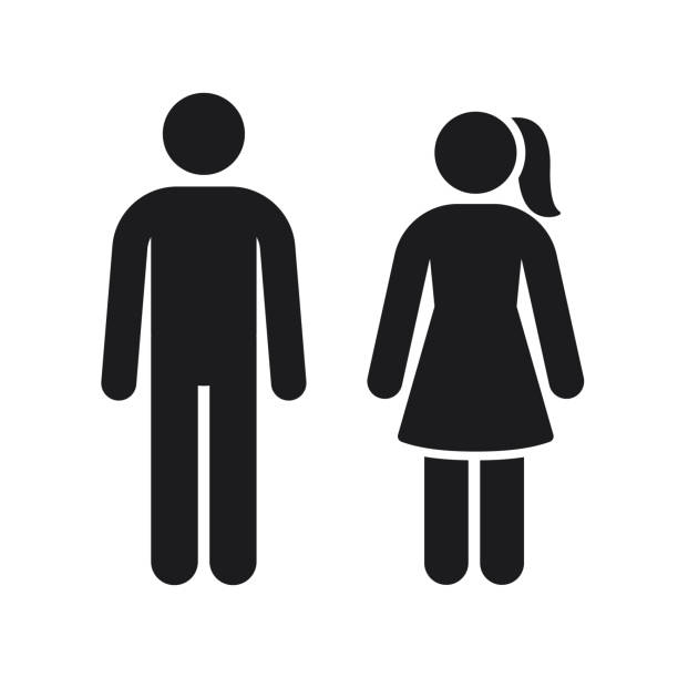 man and woman stick figure