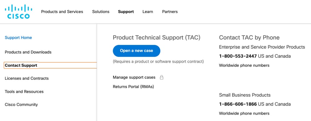 cisco tac case