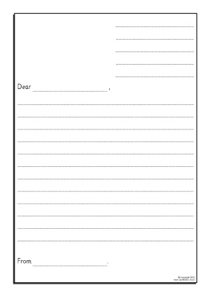 letter template ks1