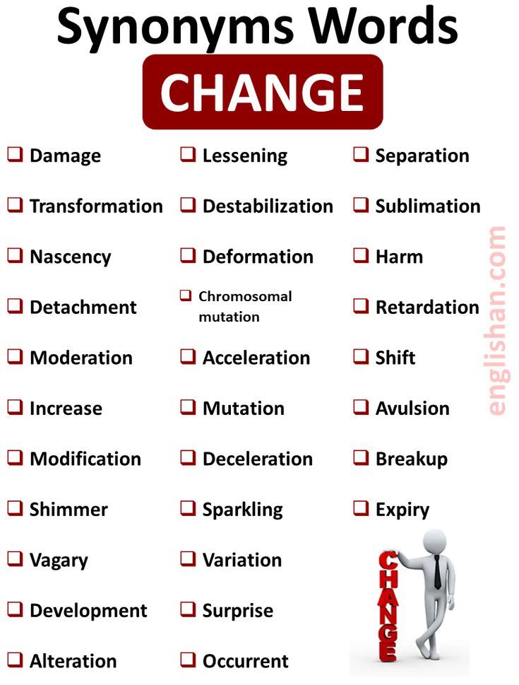 substitute synonyms english