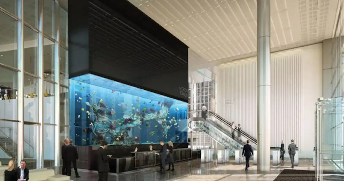 salesforce tower fish tank