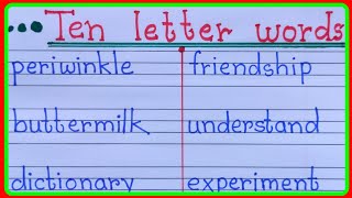 10 letter word using these letters