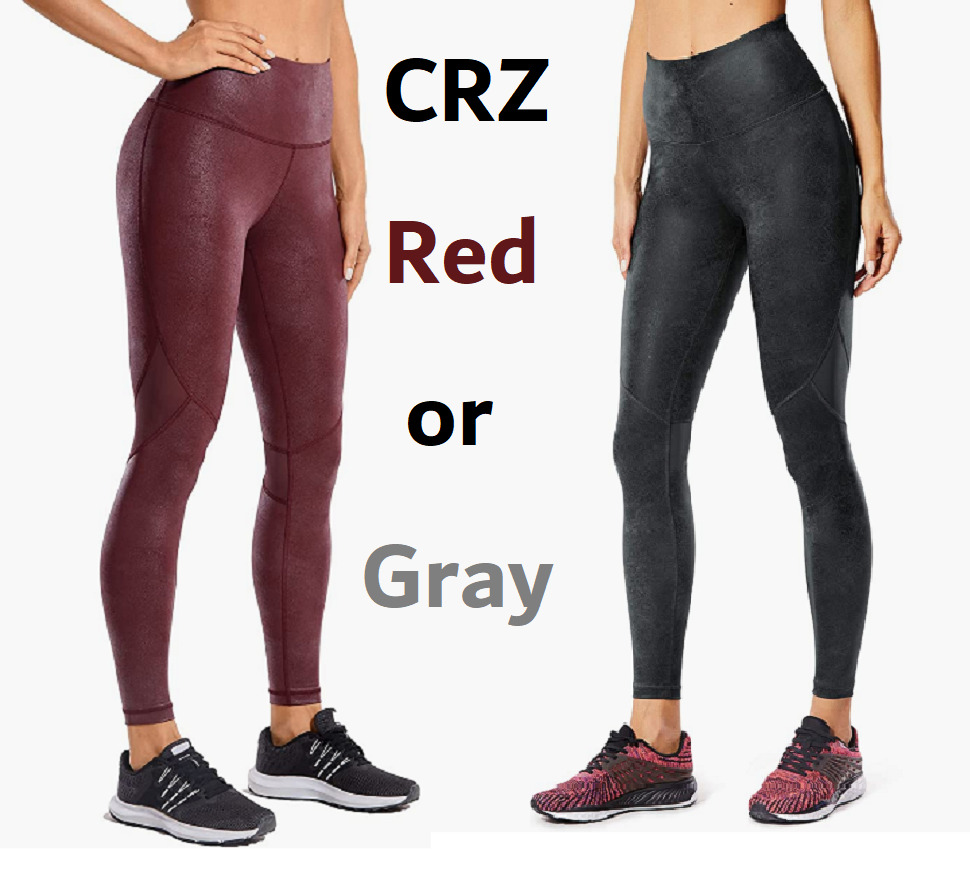 crz yoga faux leather leggings