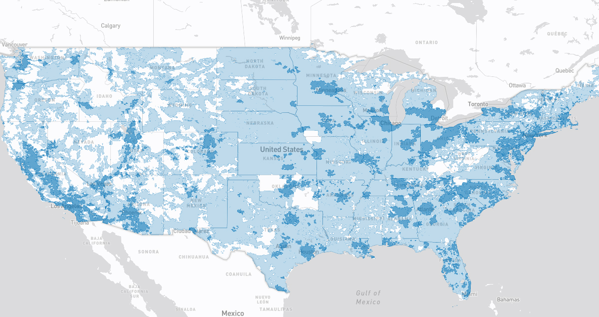 xfinity comcast coverage map