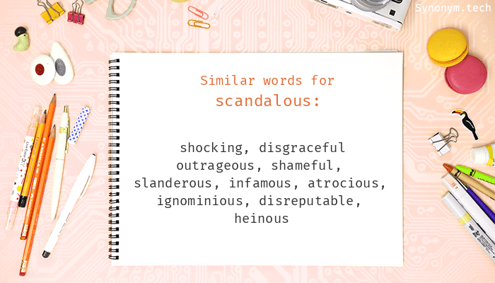 scandalous thesaurus
