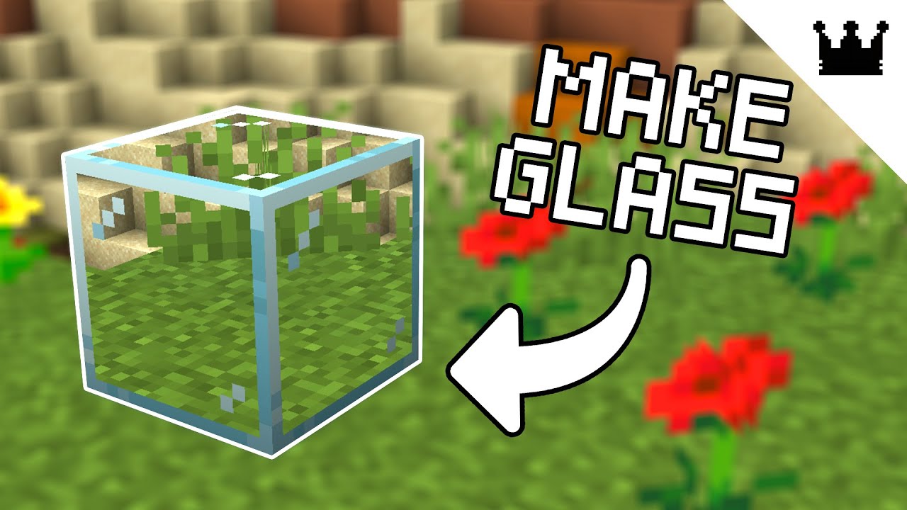 how to make glass in minecraft